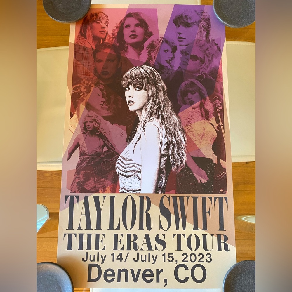 Taylor Swift The Eras Tour Poster - Denver